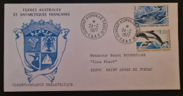 TAAF,  Timbres Numéros 64 Et 65 Oblitérés De Terre Adélie Le 24/2/1977. - Covers & Documents