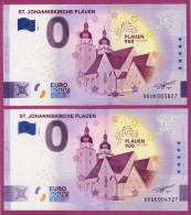 0-Euro XEUK 2022-1 ST. JOHANNISKIRCHE PLAUEN Set NORMAL+ANNIVERSARY - Privéproeven