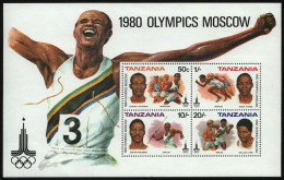 Tansania 1980 - Mi-Nr. Block 23 ** - MNH - Olympia Moskau - Mali (1959-...)