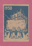 Tessera Associativa- SNSM. Sindacato Nazionale Scuiola Media, 1950. Rilasciata A Lecce- - Membership Cards