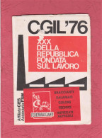 Union Card, Tessera Sindacato CGIL Molfetta-1976. Issued. - Mitgliedskarten