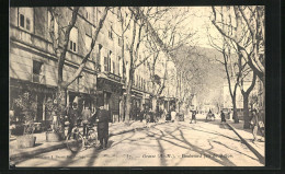 CPA Grasse, Boulevard Jeu De Ballon  - Grasse