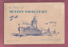 Album Figurine Sigarette, Completo- Album Of Sigarette Picture Cards- Modern Naval Craft Issued On 1939 By John Player - Articoli Pubblicitari