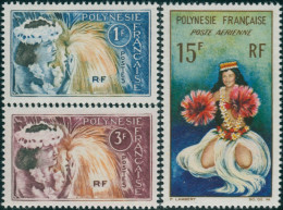 French Polynesia 1964 Sc#208-C30,SG33-35 Tahitian Dancers Set MNH - Altri & Non Classificati