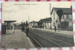 CPA 95 MONTSOULT MAFFLIERS La Gare - Montsoult