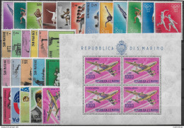 1964 San Marino Annata Completa 28v.+1MS MNH - Other & Unclassified