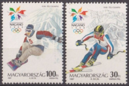 F-EX49421 HUNGARY MNH 1997 WINTER NAGANO OLYMPIC GAMES SKII.  - Hiver 1998: Nagano