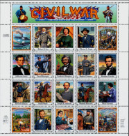 1995 Civil War - Sheet Of 20, Mint Never Hinged - Neufs