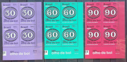 C 4108 Brazil Stamp 180 Years Olho De Boi Complete Series 2023 Block Of 4 Vignette Text - Neufs