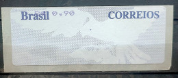 SE 67 Automato Label Stamp White Dove Gray Background 2007 - Vignettes D'affranchissement (Frama)