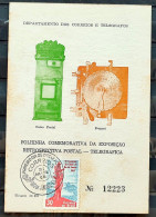 FO 16 1965 Souvenir Card Postal And Telegraph Retrospective Exhibition DCT CPD RJ - Entiers Postaux