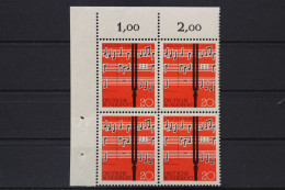 Deutschland, MiNr. 380, Viererblock, Ecke Links Oben, Postfrisch - Unused Stamps