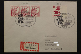 Berlin, MiNr. 407 Re. Rand Mit DZ 7 + 536 Auf Brief - Covers & Documents