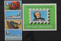Grenada-Grenadinen, MiNr. 335-338, Block 44, Postfrisch - Grenade (1974-...)