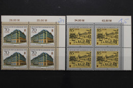 DDR, MiNr. 3235-3236, Viererblöcke, Ecken Rechts Oben, Postfrisch - Unused Stamps