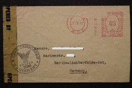 Großbritannien, Dekorativer Brief Nach Deutschland Mit USA Zensur, 1947 - Other & Unclassified