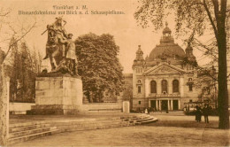 73950539 Frankfurt_Main Bismarckdenkmal Mit Blick Zum Schauspielhaus Feldpost - Frankfurt A. Main