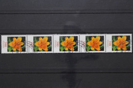 Deutschland (BRD), MiNr. 2534 Fünferstreifen, ZN 180, Gestempelt - Roulettes