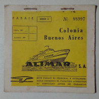 Passage Des Navires De Colonia - Buenos Aires. - Autres & Non Classés