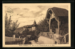 AK Esslingen, Blick Von Der Panoramastrasse Auf Die Burg  - Esslingen