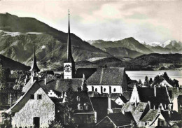 13980872 ZUG__Zugersee_ZG Ortspartie Mit Kirche Und Alpenblick - Autres & Non Classés