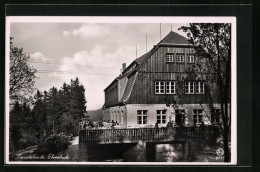 AK Ebersbach I. Sa., Gasthaus Lausitzbaude  - Ebersbach (Loebau/Zittau)