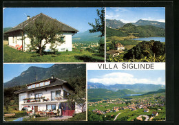 Cartolina Kaltern An Der Weinstrasse-St. Anton, Villa Siglinde, Malga 3, Seitenansicht, Ortspartie  - Autres & Non Classés