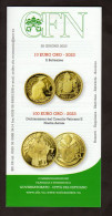 VATICAN - 2023 - BROCHURE - 10 & 100 Euro Gold Coin - NEW VF - Nuevos