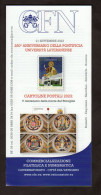 VATICAN - 2023 - BROCHURE - Pontificial Lateran University, 250th Anniv - NEW VF - Unused Stamps