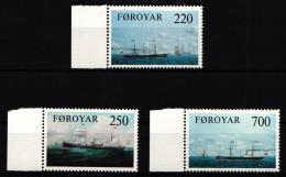 Färöer 79-81 Postfrisch Schiffe #IL850 - Islas Faeroes