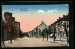 AK Neu-Ulm, Maximilianstrasse Mit Gasthaus Und Turmgebäude  - Neu-Ulm
