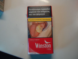 GREECE USED EMPTY CIGARETTES BOXES WINSTON - Contenitori Di Tabacco (vuoti)