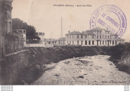 O7-26) CHABEUIL (DROME) ECOLE DES FILLES + TAMPON MILITAIRE - ( 2 SCANS) - Other & Unclassified