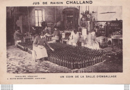 O2-21) NUITS SAINT GEORGES - JUS DE RAISIN CHALLAND - UN COIN DE LA SALLE D' EMBALLAGE - ( 2 SCANS ) - Nuits Saint Georges