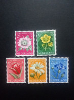 NIEDERLANDE MI-NR. 588-592 POSTFRISCH(MINT) BLUMEN(I) 1952 WEINROSE TULPE MARGERITTE KORNBLUME - Unused Stamps