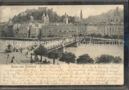 71545404 Salzburg Oesterreich Staatsbruecke Altstadt Mit Festung Hohensalzburg H - Autres & Non Classés