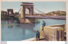 J11-30) BEAUCAIRE (GARD) LE PONT SUSPENDU  - ( ANIMEE - 2 SCANS )  - Beaucaire