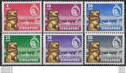 1959 Singapore New Constitution 6v. MNH SG. N. 53/58 - Andere & Zonder Classificatie