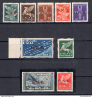 1944 Repubblica Sociale Italiana, Posta Aerea N. 117/25 - MNH** - Autres & Non Classés
