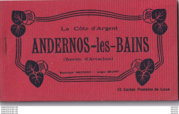 A13-33) ANDERNOS LES BAINS (BASSIN D'ARCACHON) CARNET COMPLET DE 12 CPA - EDITEUR GAUTREAU , LANGON - ( 7 SCANS )) - Andernos-les-Bains