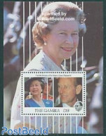 Gambia 1991 Elizabeth Birthday S/s, Mint NH, History - Kings & Queens (Royalty) - Koniklijke Families