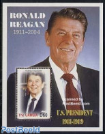 Gambia 2004 Ronald Reagan S/s, Mint NH, History - American Presidents - Politicians - Gambia (...-1964)