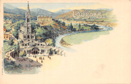 65-LOURDES-CARTE DESSINEE-N 6015-C/0325 - Lourdes