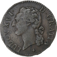 France, Louis XVI, 1/2 Sol, 1788, Lille, Cuivre, TTB, Gadoury:349 - 1774-1791 Luigi XVI