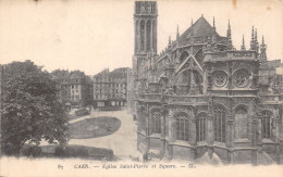 14-CAEN-EGLISE SAINT PIERRE ET SQUARE-N T6018-E/0263 - Caen