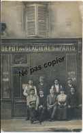 75. CPA PHOTO PARIS. Dépot Des Glaciers De Paris. Métier Commerce - Cafés