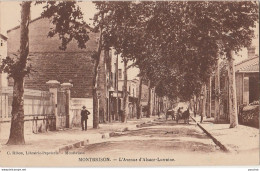 M6-42) MONTBRISSON - L' AVENUE ALSACE LORRAINE - (ANIMEE - PROMENEURS - ATTELAGE - 2 SCANS)) - Montbrison