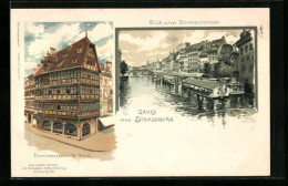 Lithographie Strassburg, Schiffleutstaden, Kammerzellsches Haus  - Other & Unclassified