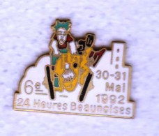 PIN'S " 6e 24 Heures Beaunoise - 30-31 Mai 1992 " Beaune Course Vélo _DP230 - Cyclisme