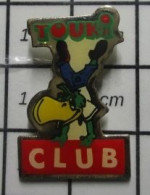 411F Pin's Pins / Beau Et Rare / ANIMAUX / OISEAU TROPICAL TOUCAN TOUKI CLUB - Dieren
